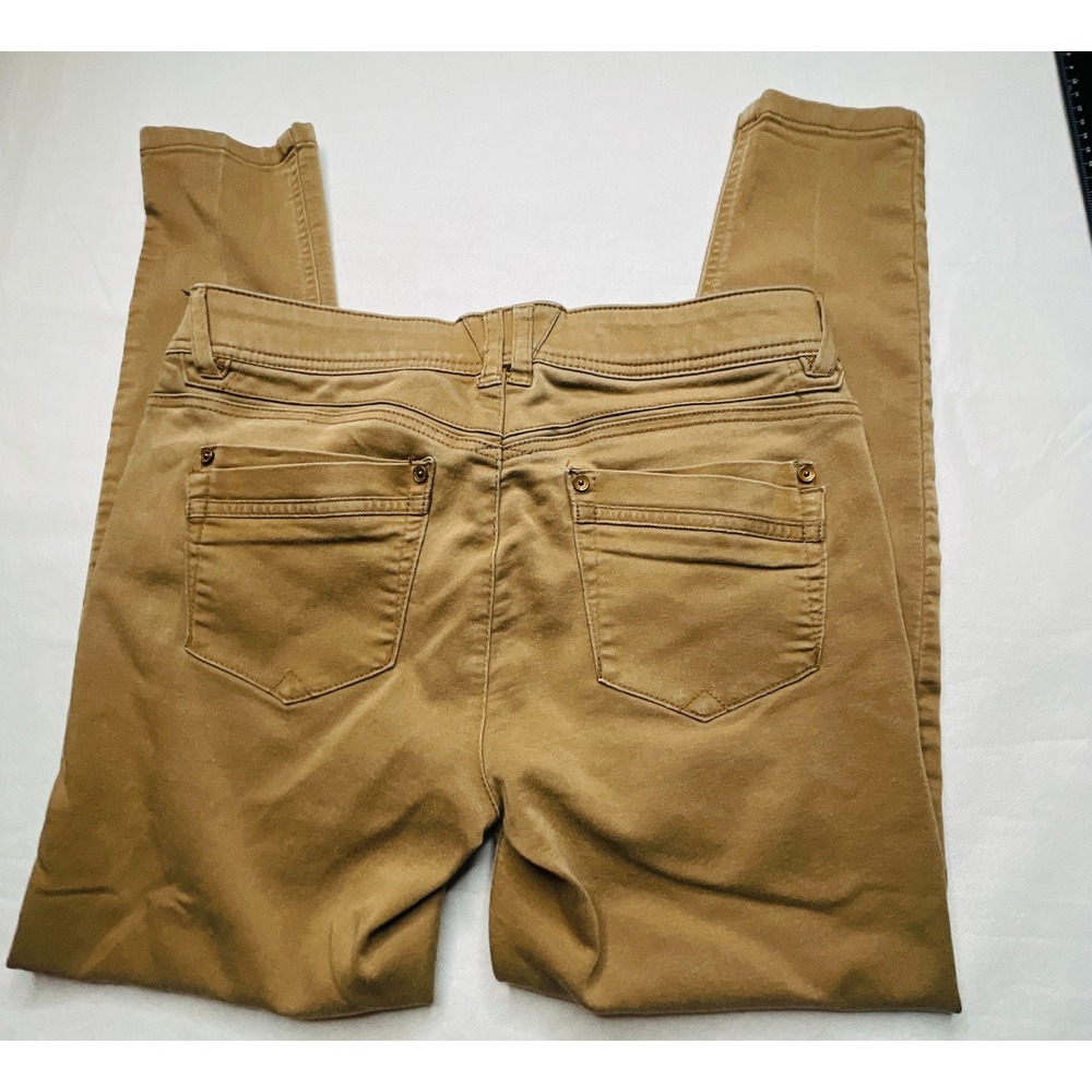 Democracy Ab Technology Skinny Jeans Women 6 Khaki Tan Stretch Denim Minimalist - Picture 10 of 12